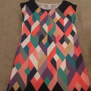 Chevron print dress size small